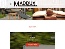 Tablet Screenshot of madduxauction.com